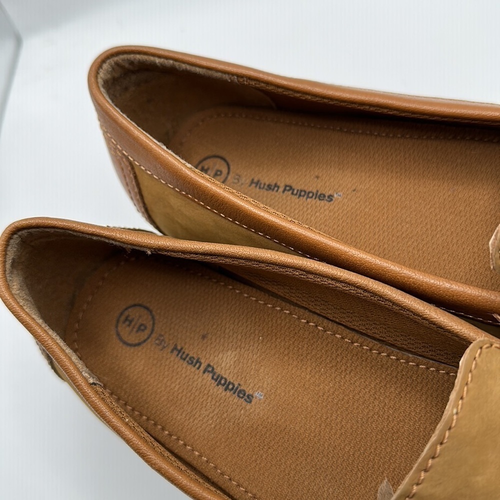 Hush Puppies Women’s Moyen Driver Loafer Suede Shoes Tan Sz 8.5M - Picture 3 of 11